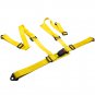2 Sets Universal 4 Point 2" Safety Harness Racing Seat Belt Mounting Yellow