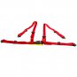 2 Sets Universal 4 Point 2" Strap Safety Harness Racing Seat Belt Mounting Red
