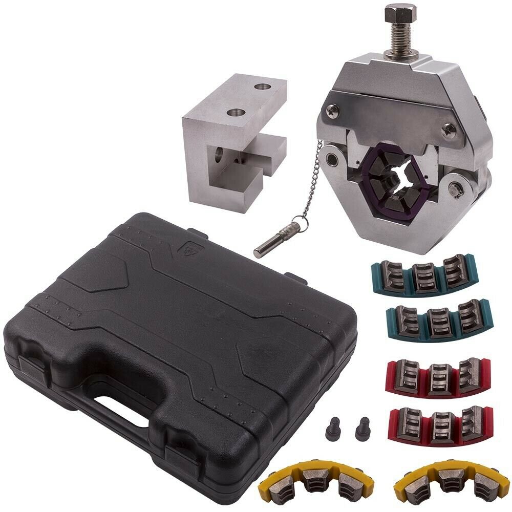 A/C air conditioning Hose Crimper Die Arbor Tool Set Fit Hose 6 8 10 12