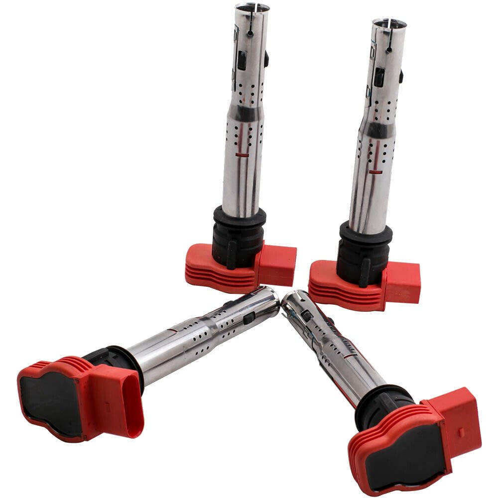 4x Ignition Coil Pack For Audi A6 20052011 2.4 2.8 V6 3.0 V6 3.2 V6 4.2 V8