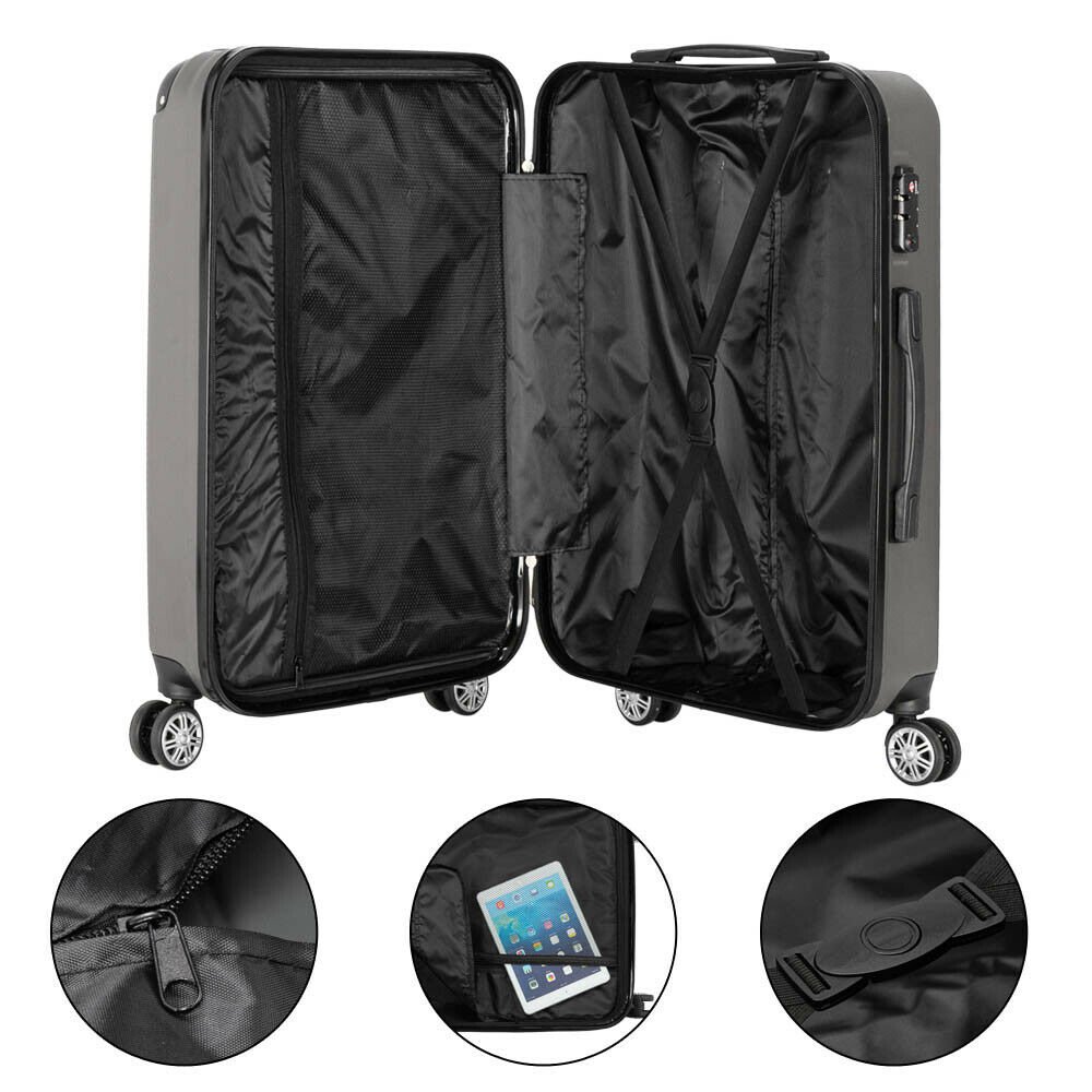 3pcs Luggage Sets Aluminum Rod/Double Wrap Angle Adventure Traveling ...