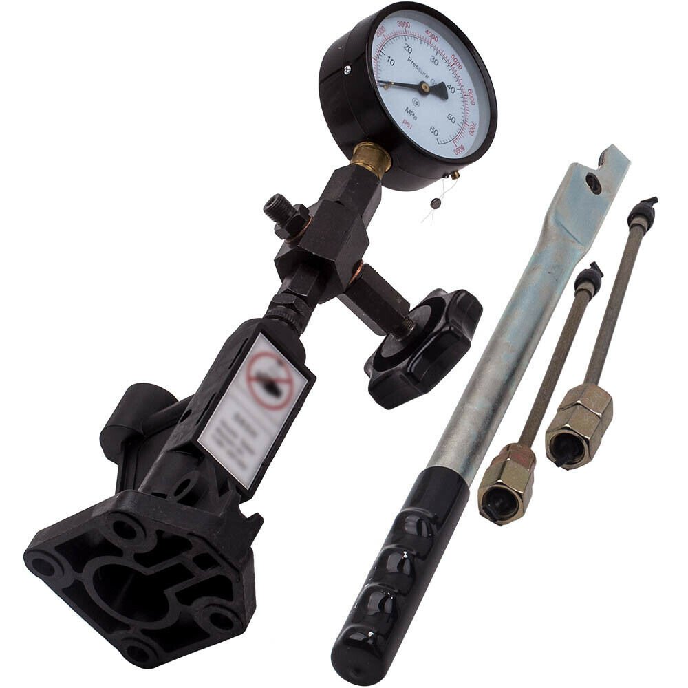 Diesel Injector Nozzle Tester Pop Pressure Tester, Dual Scale Gauge 0