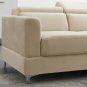 Reversible Sectional Sofa Couch Covers For L Shape Beige Velvet Relax Lounge