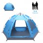 Automatic Tent with Double doors & Windows Stable Hiking Camping Blue Hydraulic