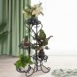Black Metal Plant Stands Flower Iron Pot Shelf Bracket Indoor Garden Outdoor