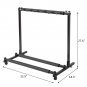 Triple Folding Multiple Guitar Stand 5 Holder Folding Stand Acoustic Rack Use