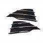 Front Bumper Black+Chrome Grille Grill Cover Set of 3 For FORD Escape 2013-2016
