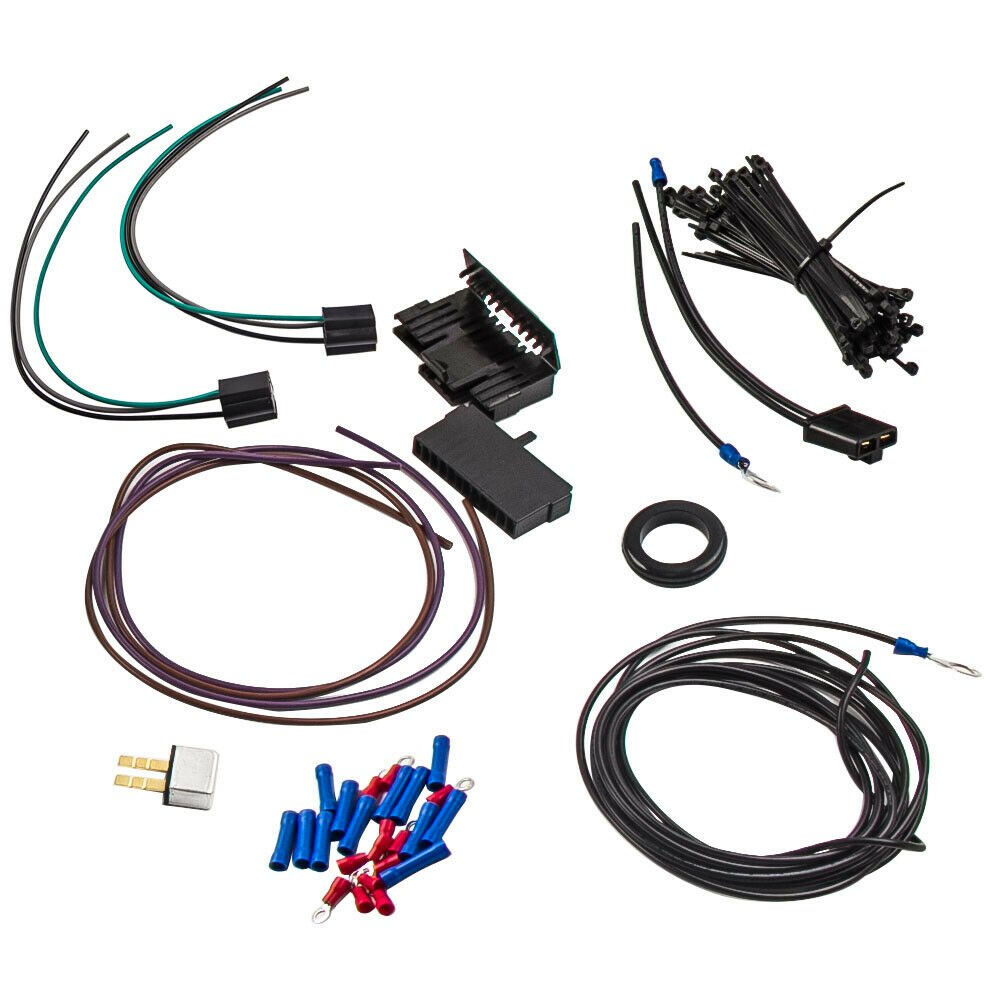 21 Circuits Wiring Harness 17 Fuses Plug Connector for Radio Fan Horn AC