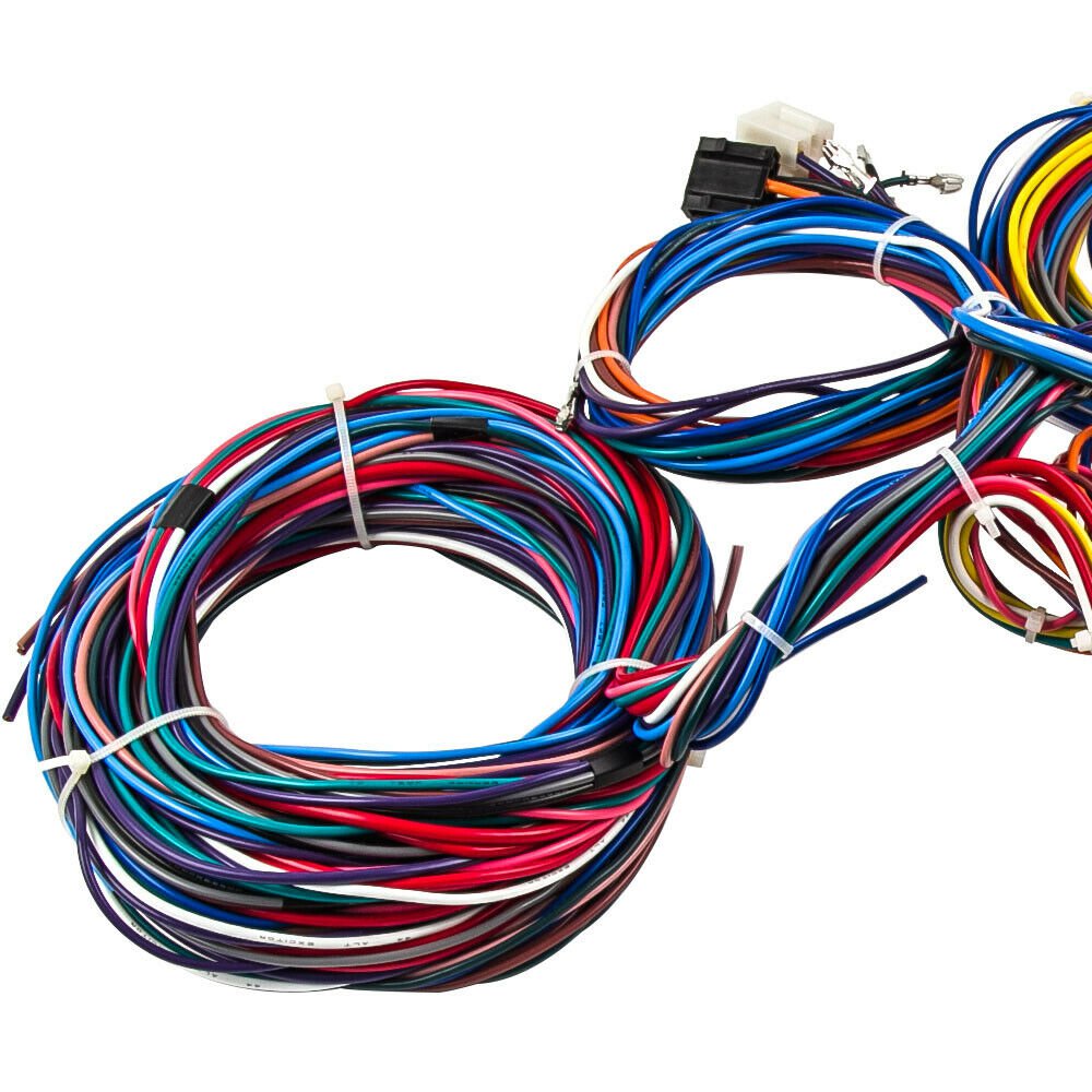 21 Circuits Wiring Harness 17 Fuses Plug Connector for Radio Fan Horn AC