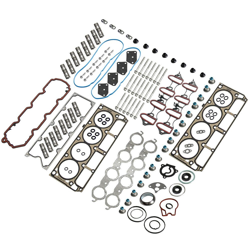 Cylinder Head Gasket Bolt Set + Lifters for Buick for Chevrolet for GMC 4.8 5.3L