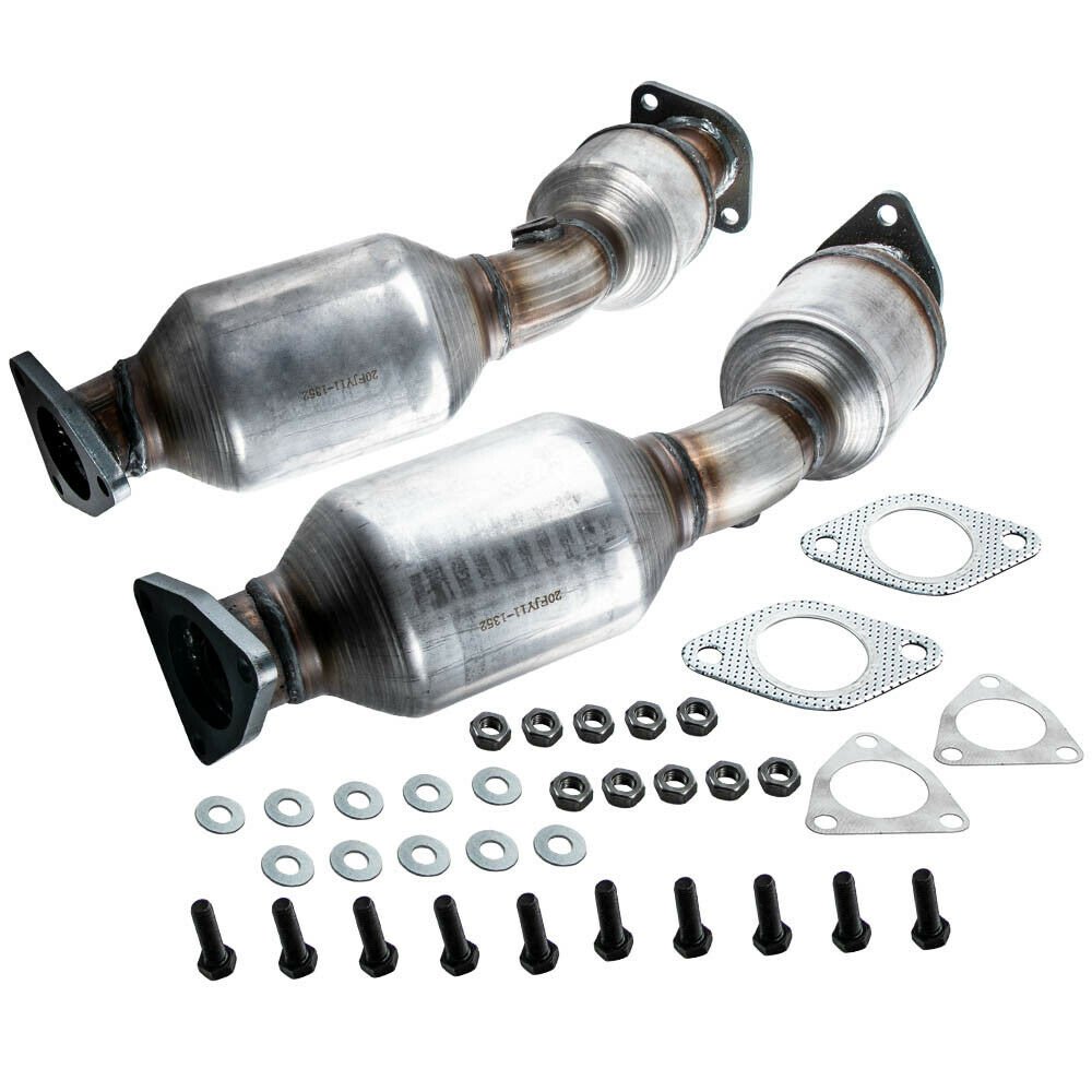 Front Radiator / Firewall Catalytic Converter Set For Infiniti G35 3.5L 03-2006