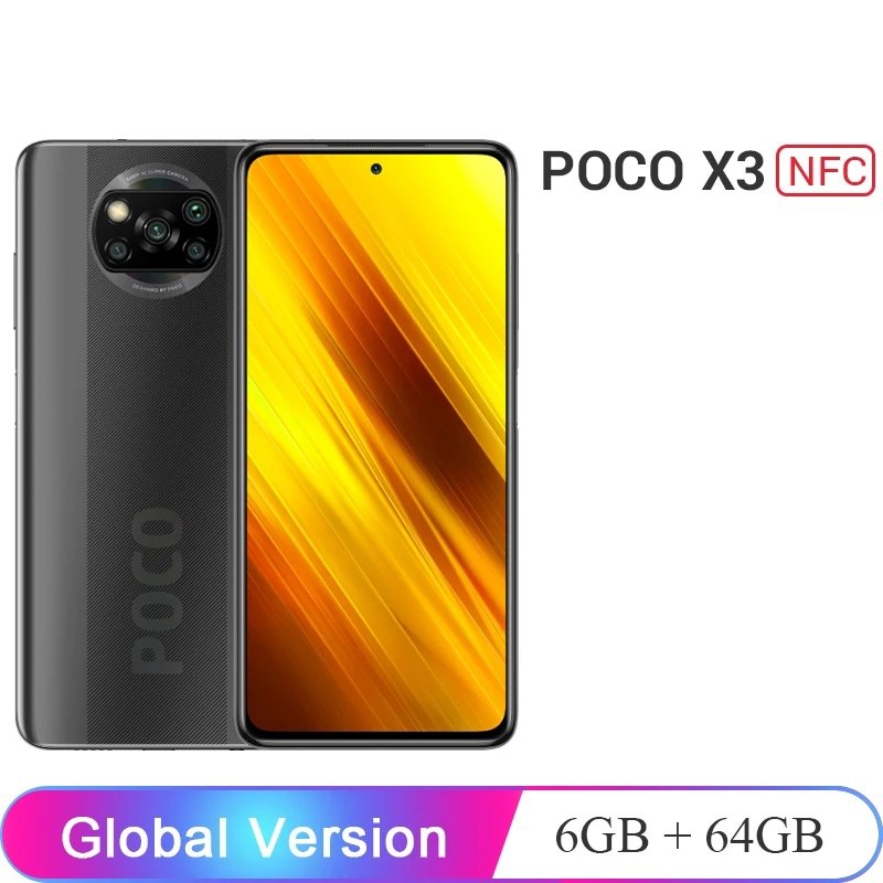 Global Version Xiaomi POCO X3 NFC Snapdragon Mobile Phone