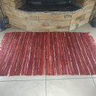 Rustic Fireproof Fireplace Carpet Shiny Red Hearth Fire Resistant Mat Rug
