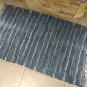 Rustic Fireproof Fireplace Carpet Shiny Gray Hearth Fire Resistant Mat Rug