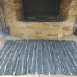 Rustic Fireproof Fireplace Carpet Shiny Gray Hearth Fire Resistant Mat Rug