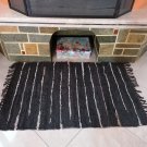 Rustic Fireproof Fireplace Carpet Shiny Brown Hearth Fire Resistant Mat Rug
