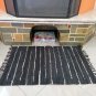 Rustic Fireproof Fireplace Carpet Shiny Brown Hearth Fire Resistant Mat Rug