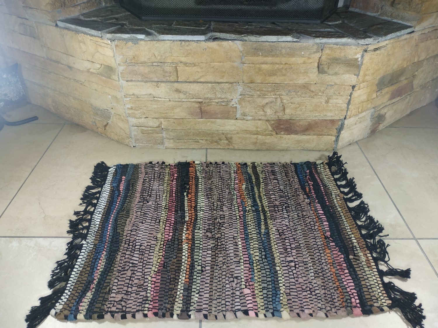 Rustic Fireproof Fireplace Carpet Hearth Fire Resistant Mat Rug
