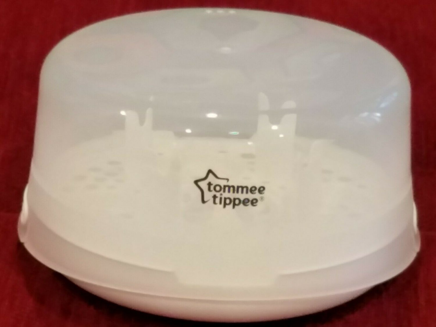 Tommee Tippee Microwave Travel Steam Baby Bottle Sterilizer, BPA Free USED