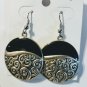 NEW Black/Silver Round - Hook Earrings & New Silver Apt. 9 Bracelet Charm