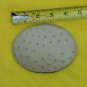 Ostrich Leather Western Oval Belt Buckle - Off White (Custom Made) 