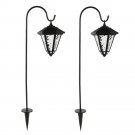 BIGTREE Black Low Voltage Solar Powered Integrated LED Pathway Light Pack
