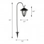 BIGTREE Black Low Voltage Solar Powered Integrated LED Pathway Light Pack