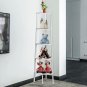 BIGTREE 5-Tier Corner Ladder Shelf Unit 62.32â Bookcase Display (White)
