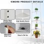 BIGTREE 5-Tier Corner Ladder Shelf Unit 62.32â Bookcase Display (White)