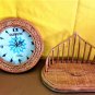 RATTAN TABLE CLOCK KH15102