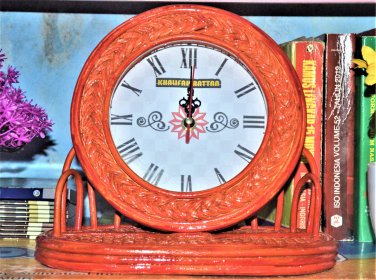 RATTAN TABLE CLOCK KH15101