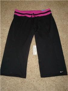 Nwt XL NIKE Women Fit Dry Enthusiast Capri Pants New $45 XLarge 227504-011