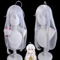 The Journey of Elaina Cosplay Wig Majo No Tabitabi Elaina Wig Silver White Long
