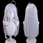 The Journey of Elaina Cosplay Wig Majo No Tabitabi Elaina Wig Silver White Long