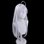 The Journey of Elaina Cosplay Wig Majo No Tabitabi Elaina Wig Silver White Long
