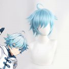 Game Chongyun Wig Genshin Impact Cosplay Blue Short