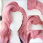 LoL Seraphine Cosplay Wig KDA Cosplay Loose Wave Straight Pink Mixed Purple Wigs Heat Resistant Hair
