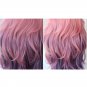LoL Seraphine Cosplay Wig KDA Cosplay Loose Wave Straight Pink Mixed Purple Wigs Heat Resistant Hair
