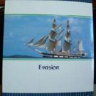 Vintage 9  3/4 x11 1/4-3 Ring Sailboat Photo Album
