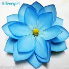 Large Blue Silk Flower Spring Hair Clip Large Blue Silk Flower Spring Hair Clip