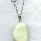 Moss Agate Gemstone Necklace Silver Chain