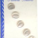 Set of 5 Vintage Pearly Finish Small Plastic Buttons