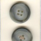 Set of 2- 2 Tone Gray 4 Hole Plastic Buttons
