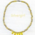Gold India Glass Bead Choker