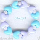 Hearts Delight Boutique Bead Bracelet Blue Purple