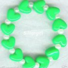 HEARTS DELIGHT Boutique Bead Bracelet Bright Green