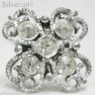 Fun Fashion Vintage Clear Rhinestone Sparkly Bead Ring SP