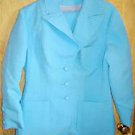 Vintage 2 Piece Blue Ladies Business Suit