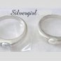 Sterling Silver Pearlesque Duo Rings Sz 7