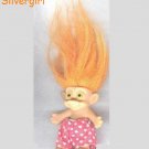 Orange Haired Troll  Doll With Heart Shorts